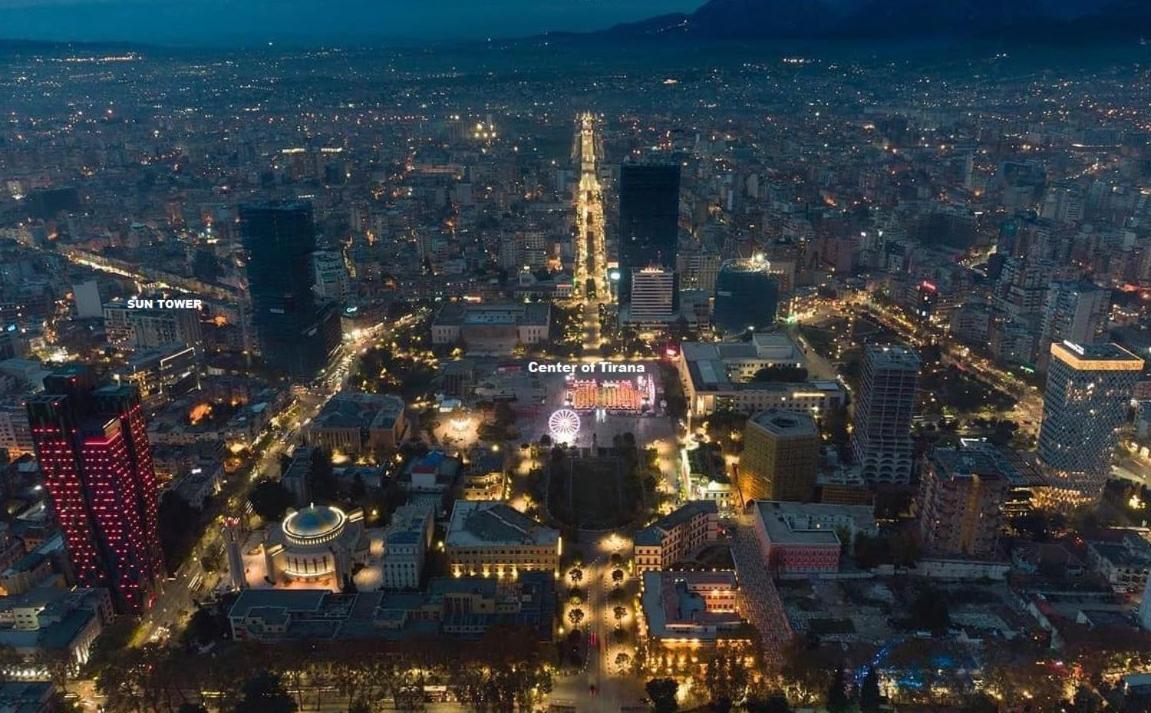 Sun Tower-Center Of Tirana Daire Dış mekan fotoğraf