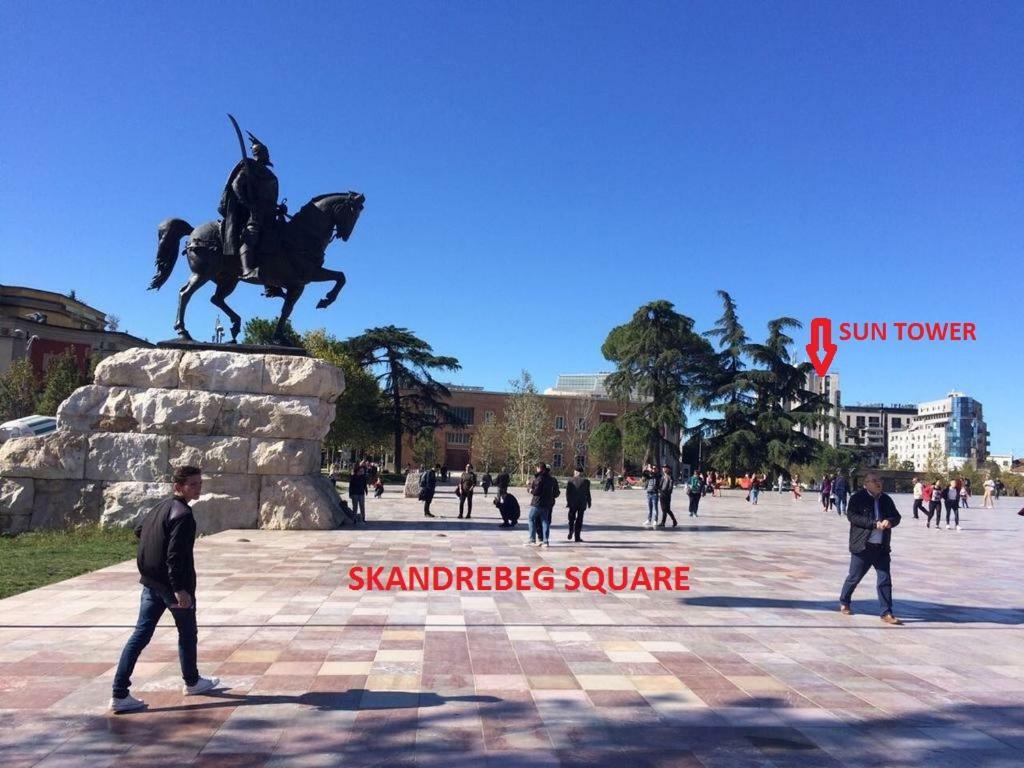 Sun Tower-Center Of Tirana Daire Dış mekan fotoğraf
